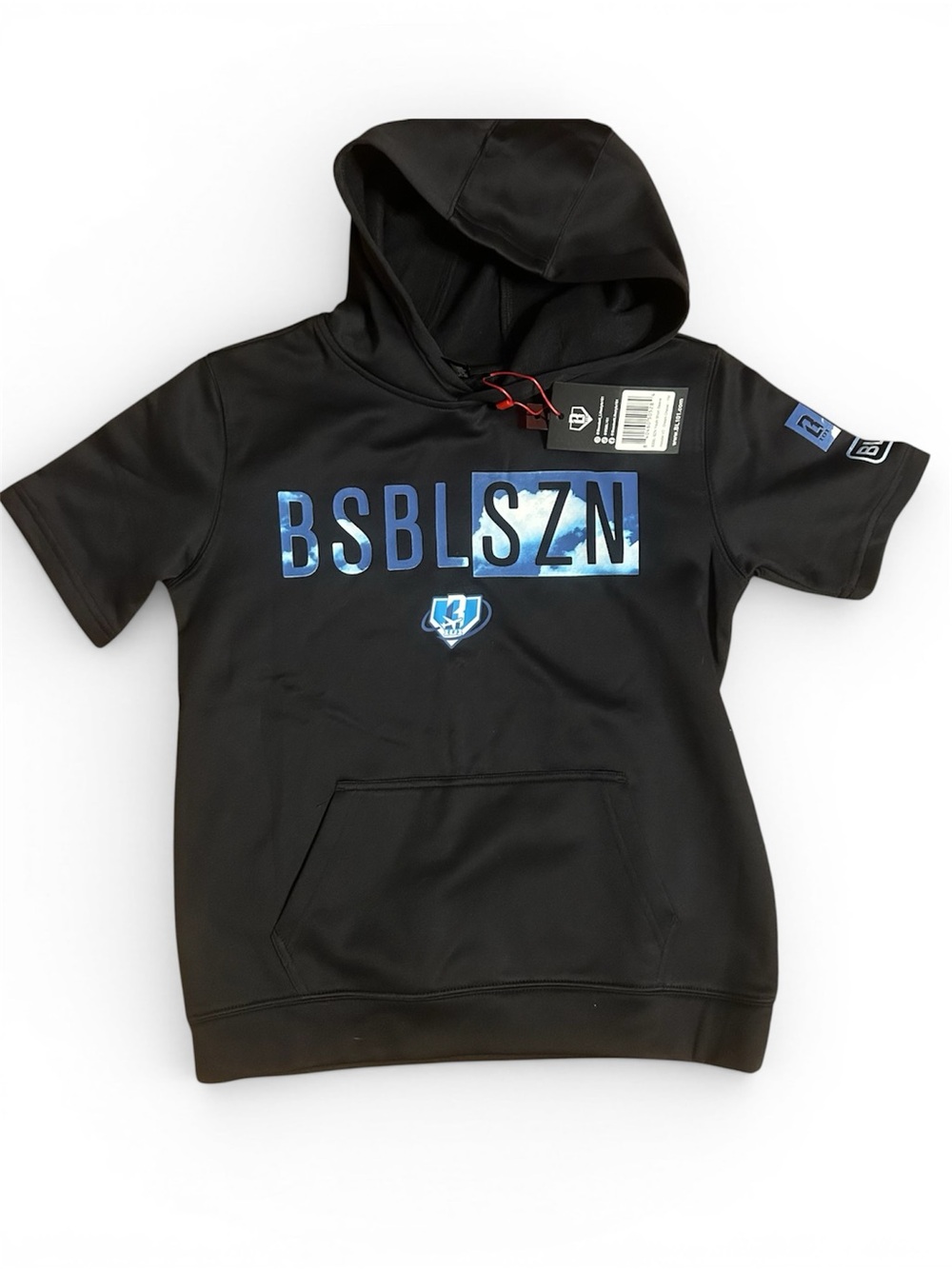 Baseball lifestyle 101 short sleeve hoodie V3 youth medium NWT